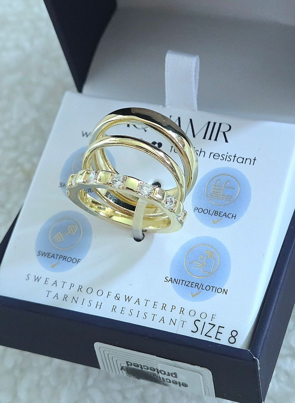 Aquamir Waterproof Triple3️⃣ Ring💍 Set - NIB - Picture 2 of 16